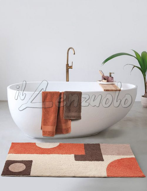 Tappeto bagno jacquard in cotone antiscivolo LUNA di Gabel