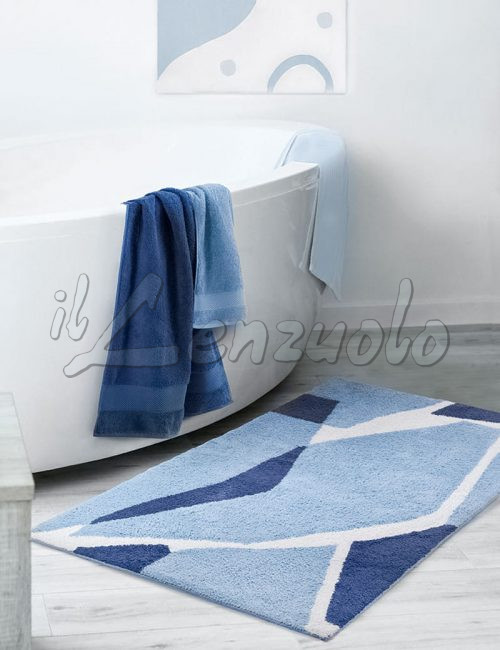 Tappeto bagno jacquard in cotone antiscivolo OPERA di Gabel