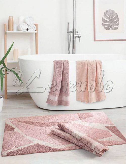 Tappeto bagno jacquard in cotone antiscivolo OPERA di Gabel